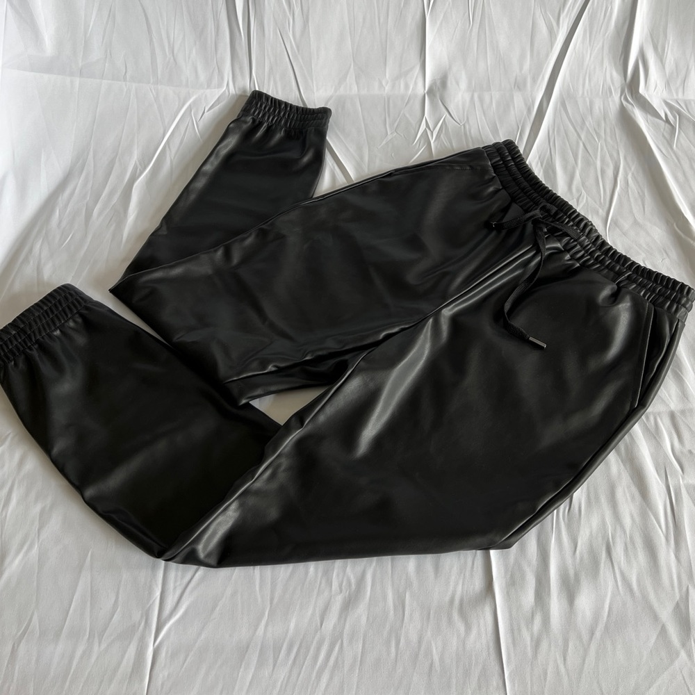 Vegan Leather Joggers- Studio by a Badgley Mischka - Women’s small- NWOT